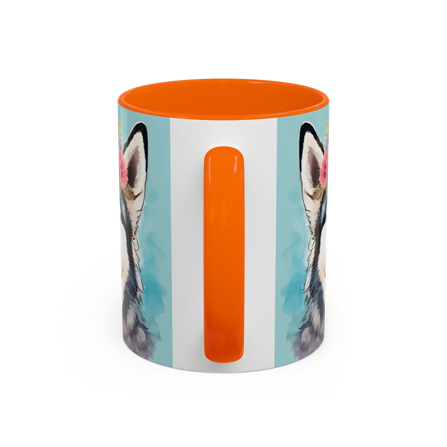 Husky 02 Accent Coffee Mug - Dog Lover Gift