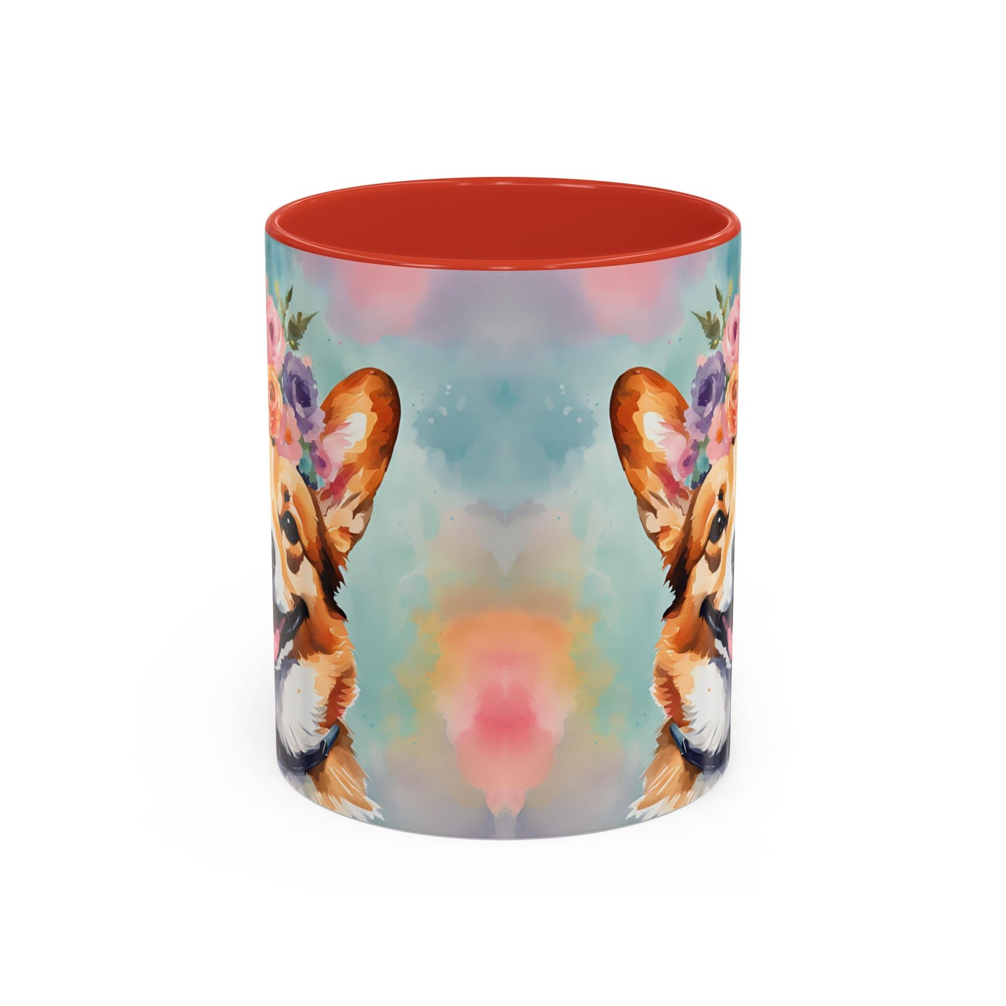 Corgi 01 Accent Coffee Mug - Dog Lover Gift
