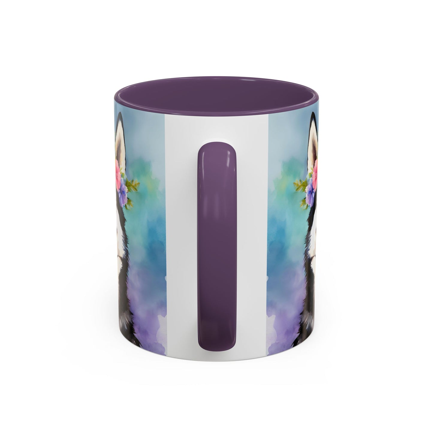 Husky 01 Accent Coffee Mug - Dog Lover Gift
