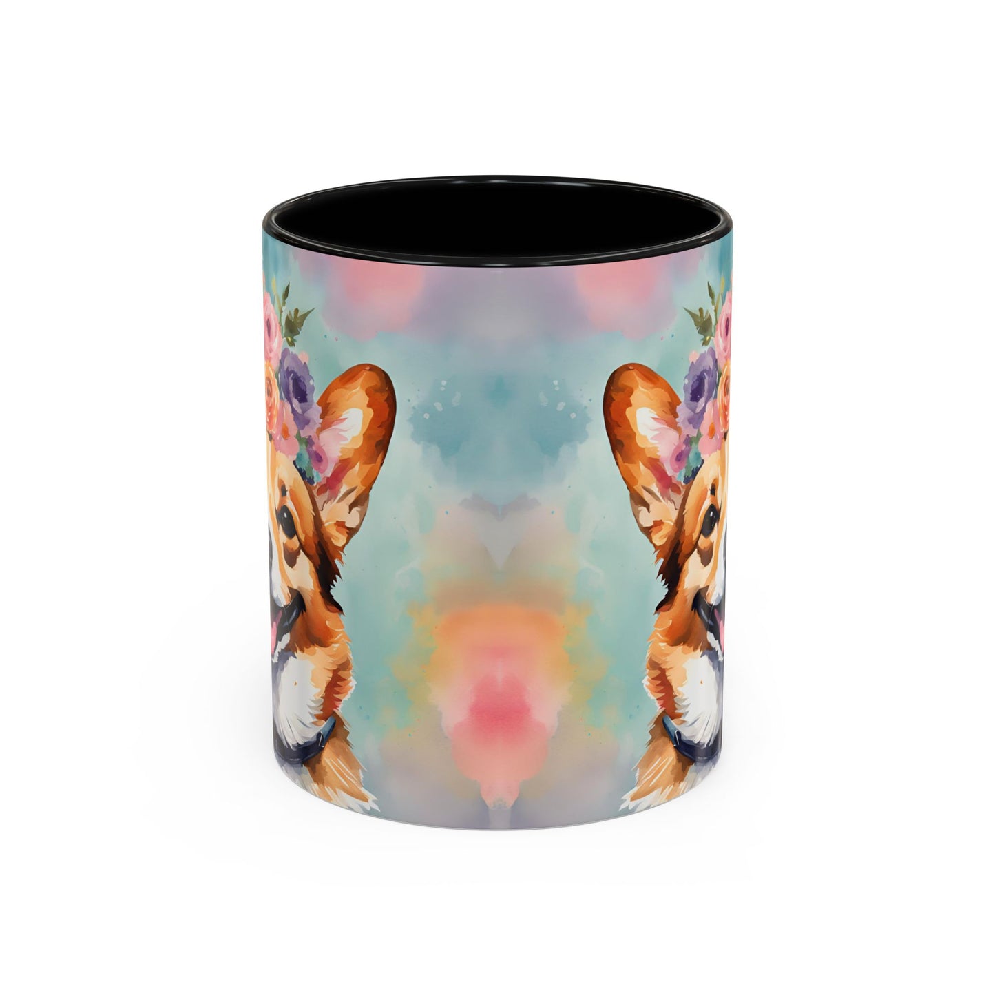 Corgi 01 Accent Coffee Mug - Dog Lover Gift