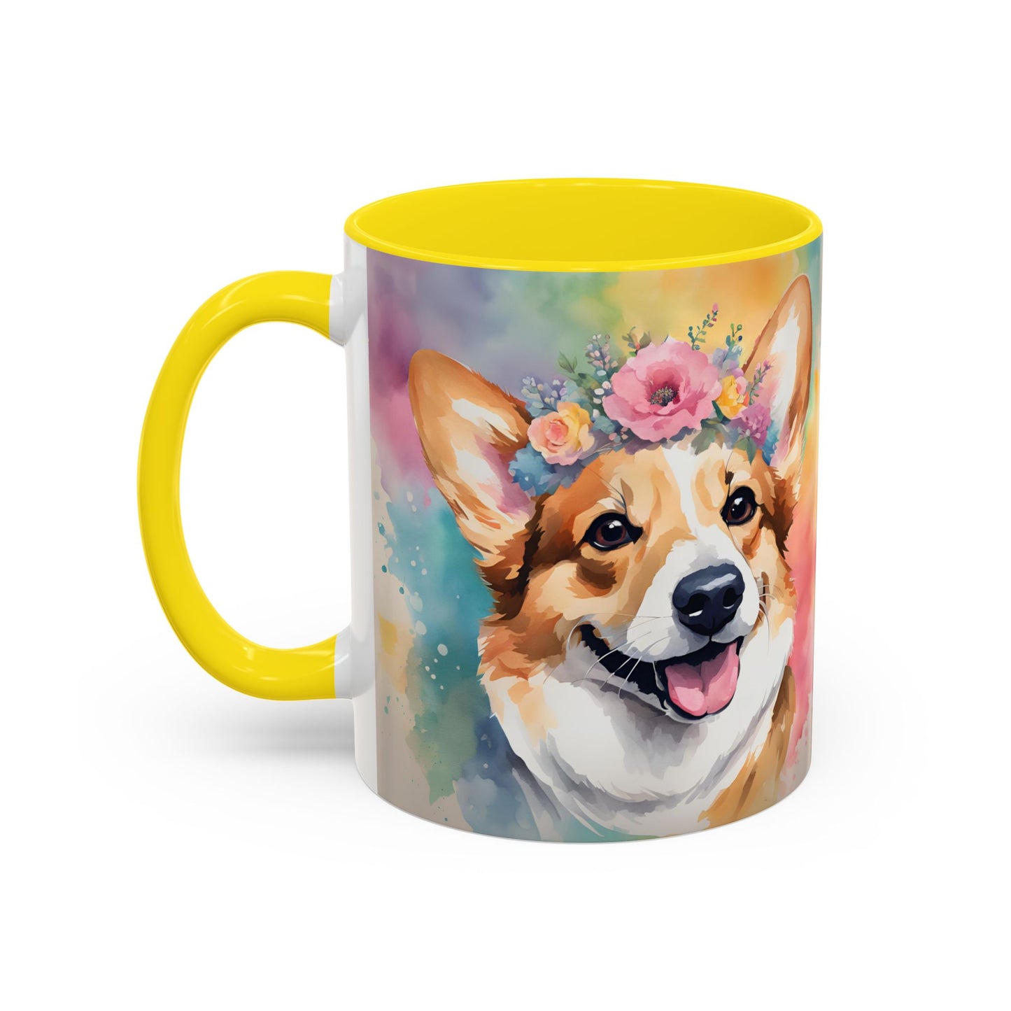 Corgi 02 Accent Coffee Mug - Dog Lover Gift