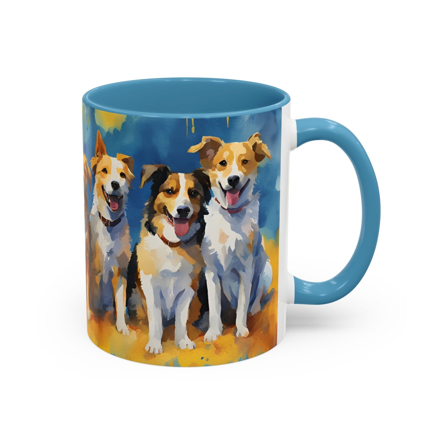 Multicolored Doggies 01 Accent Mug 11oz
