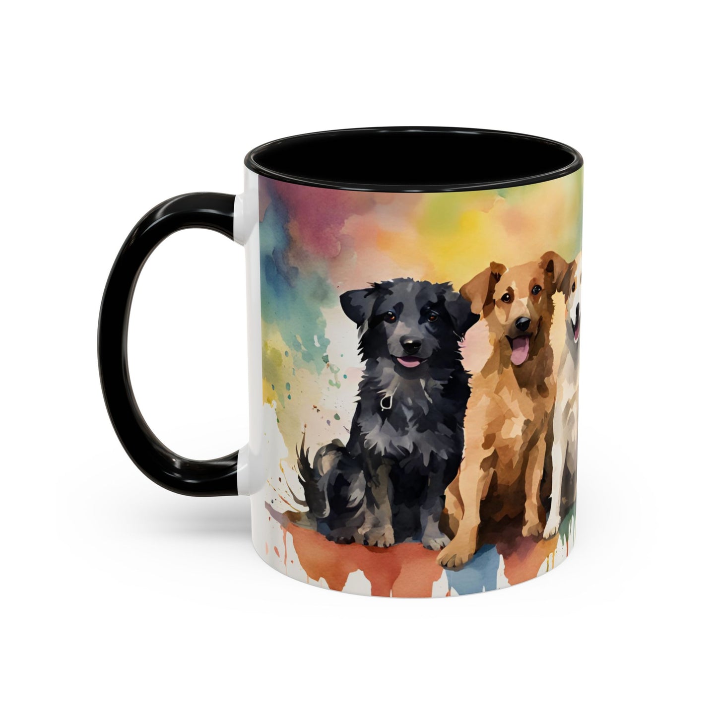 Multicoloured Doggies 02 Accent Mug 11oz
