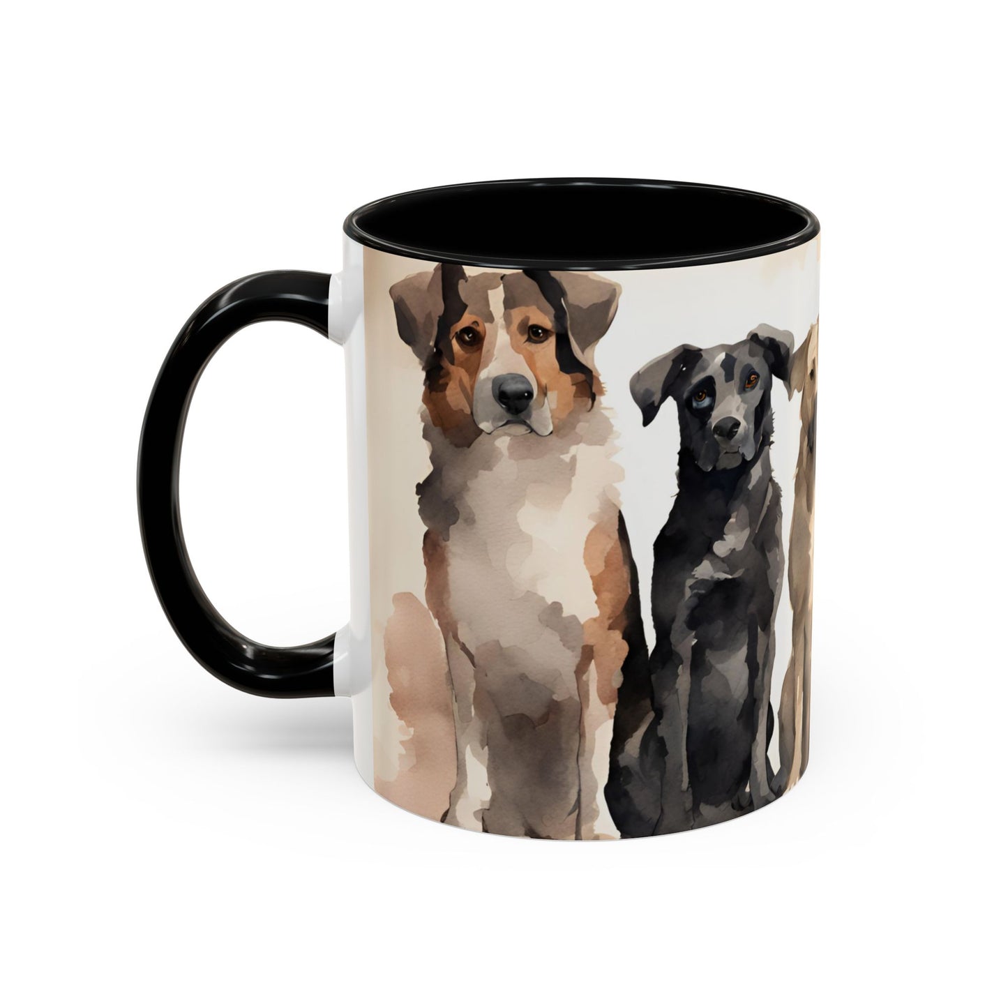 Doggies in a Row 03 Accent Mug 11oz