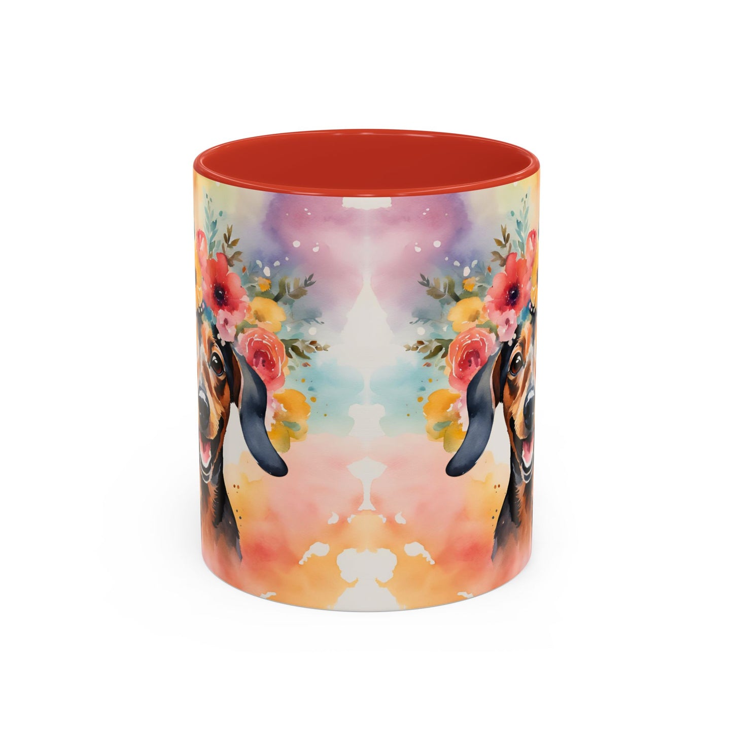 Dachshund 02 Accent Coffee Mug - Dog Lover Gift