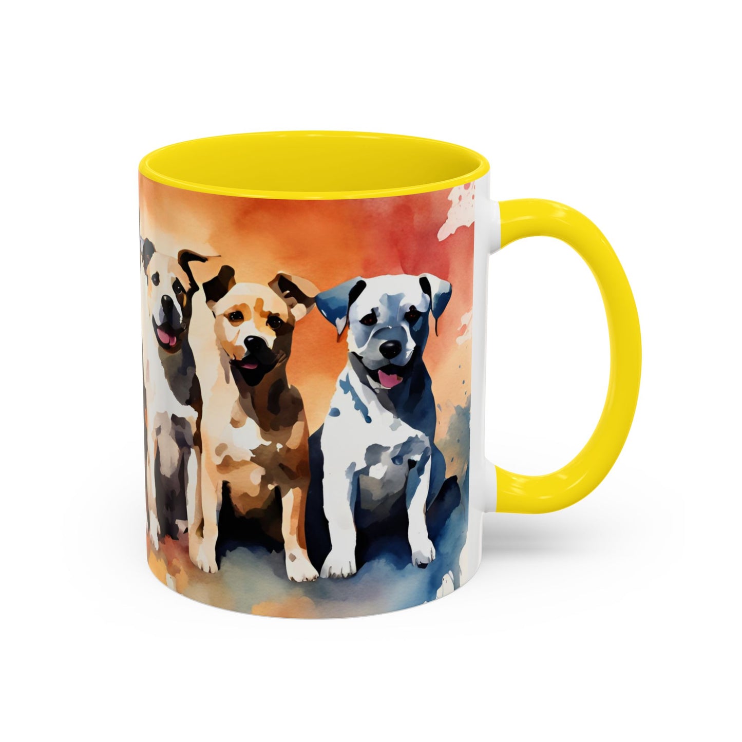 Multicoloured Doggies 04 Accent Mug 11oz