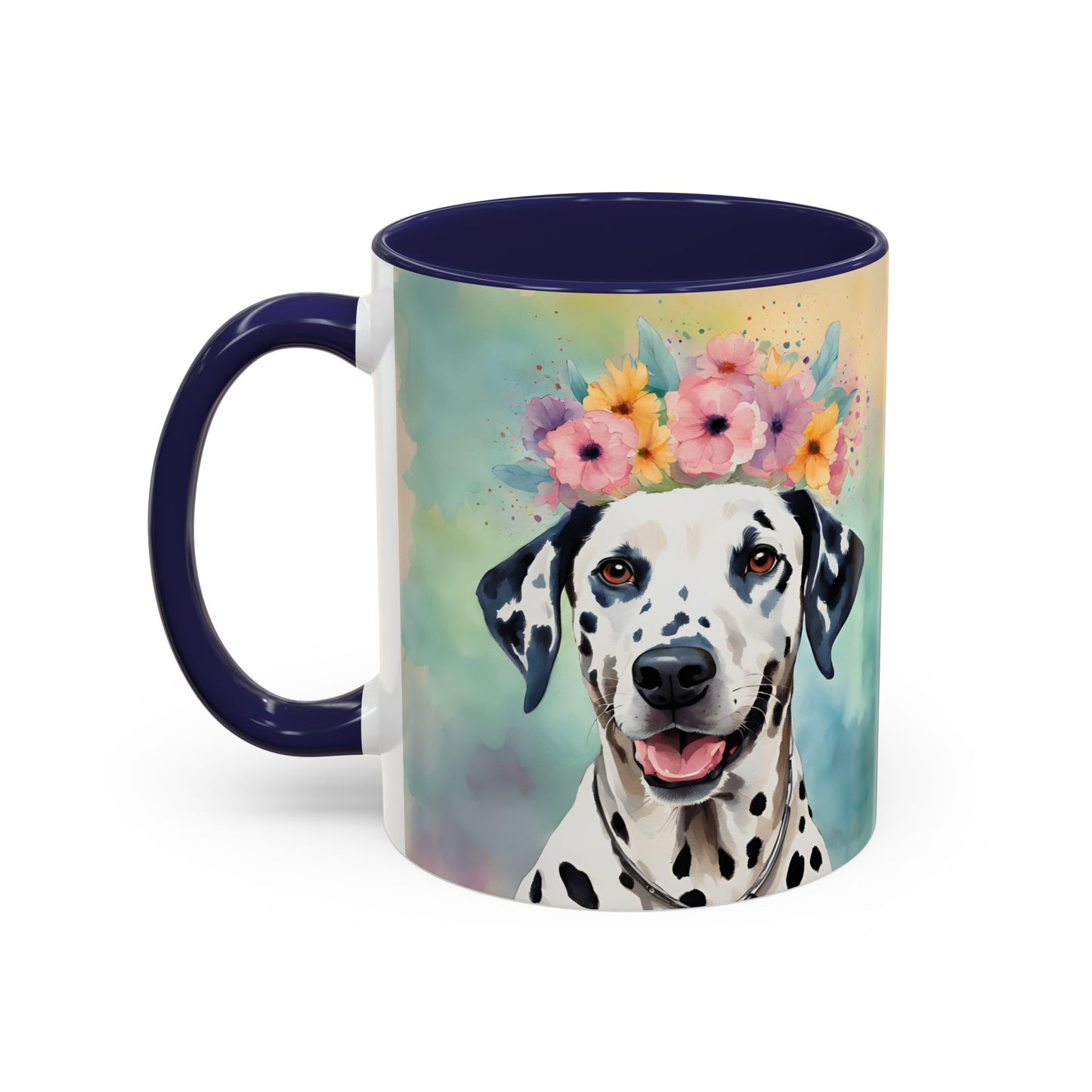 Dalmatian 01 Accent Coffee Mug - Dog Lover Gift