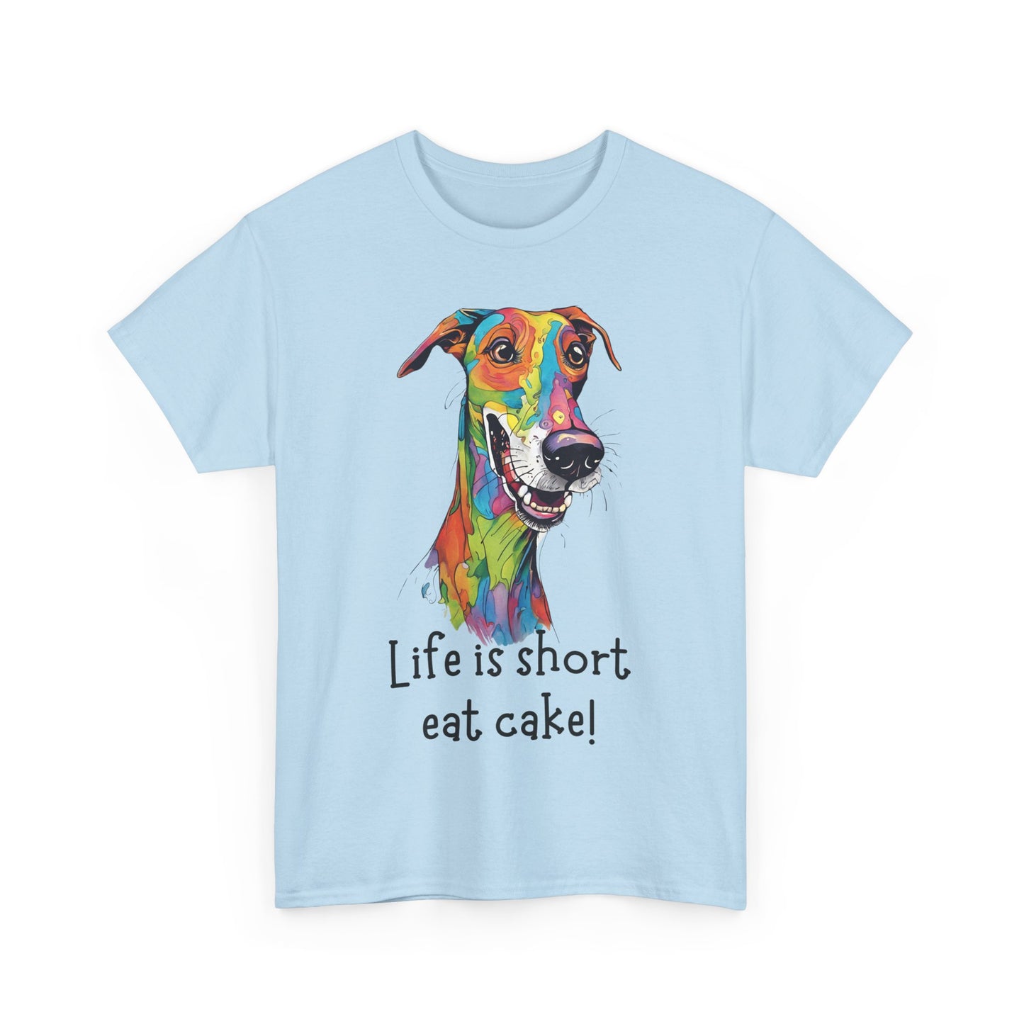 Life Is Short, Eat Cake! Unisex Heavy Cotton Tee