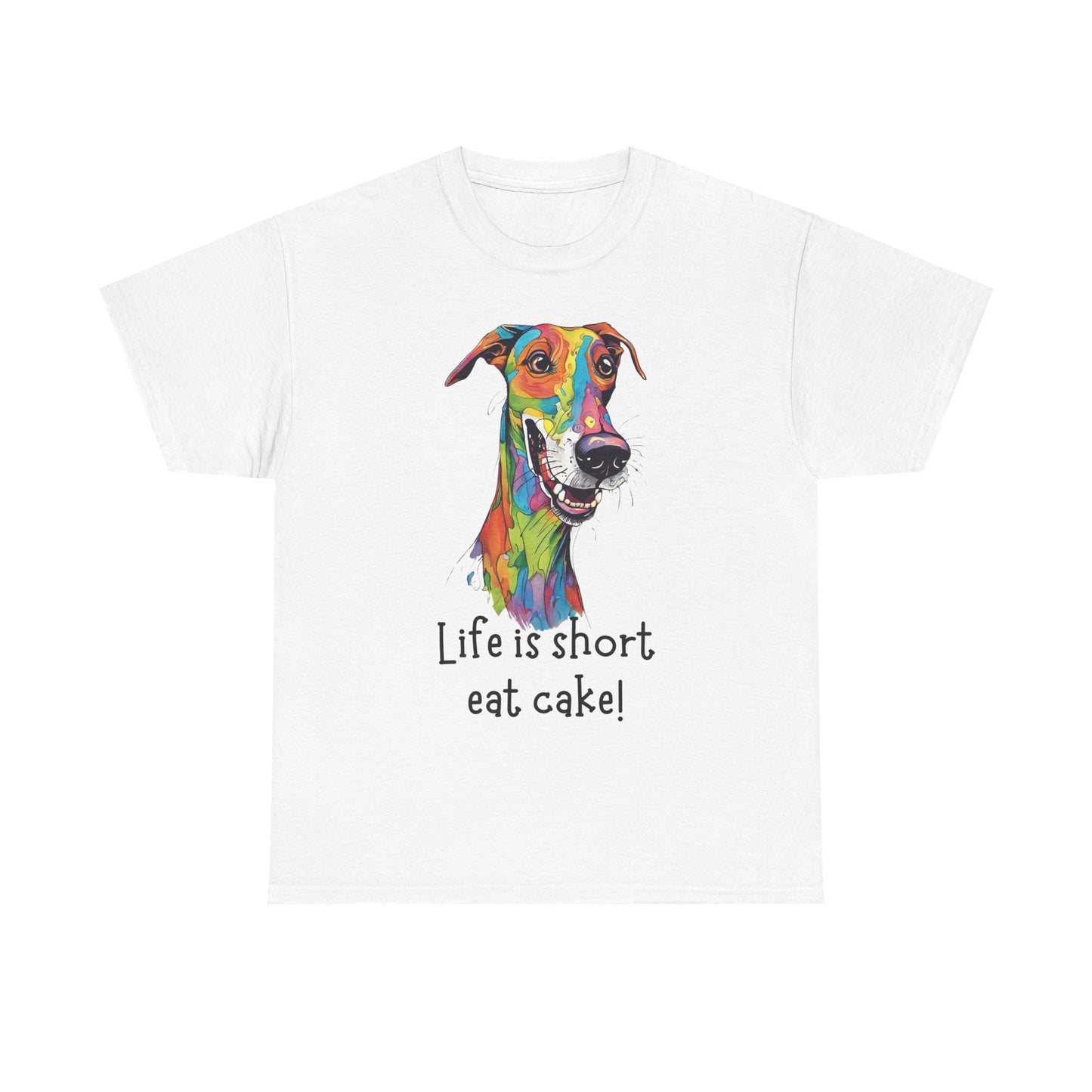 Life Is Short, Eat Cake! Unisex Heavy Cotton Tee