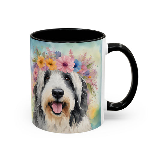 Bearded Collie 02 Accent Coffee Mug - Dog Lover Gift