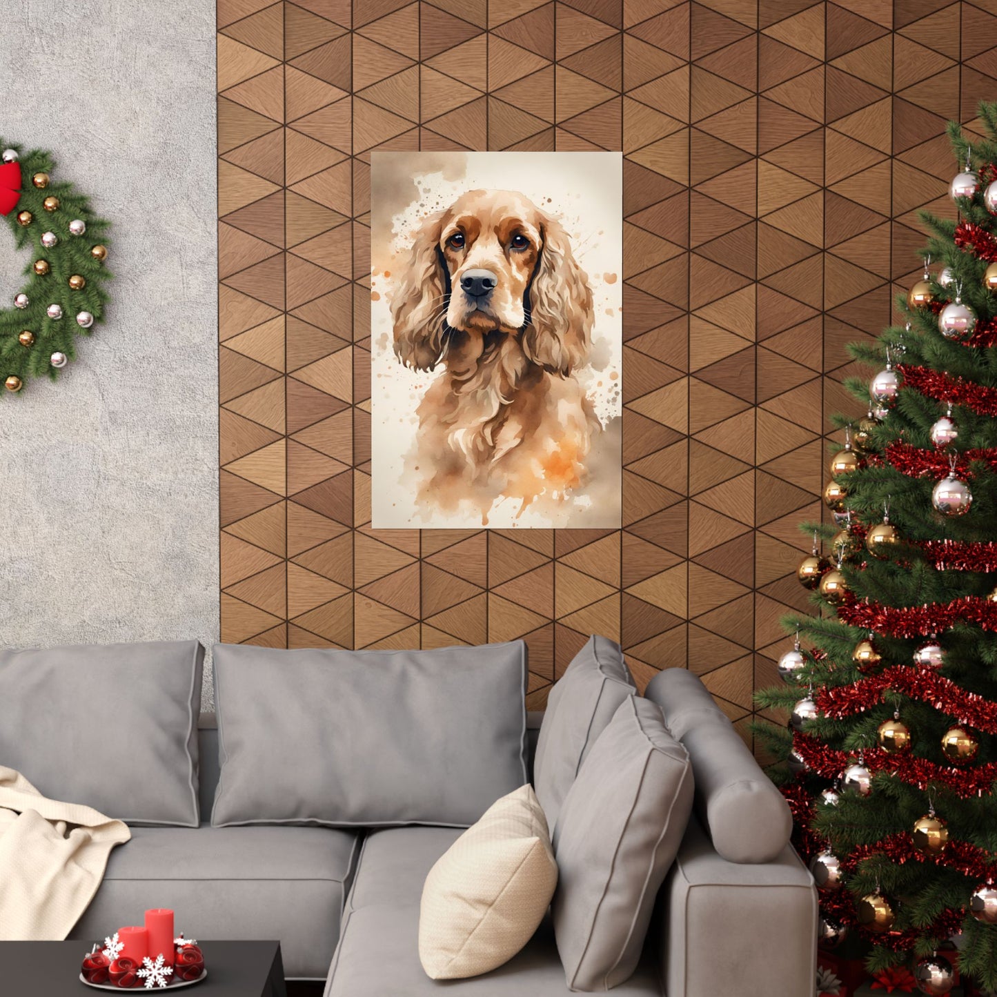 Dogs Cocker Spaniel 03 Matte Vertical Poster