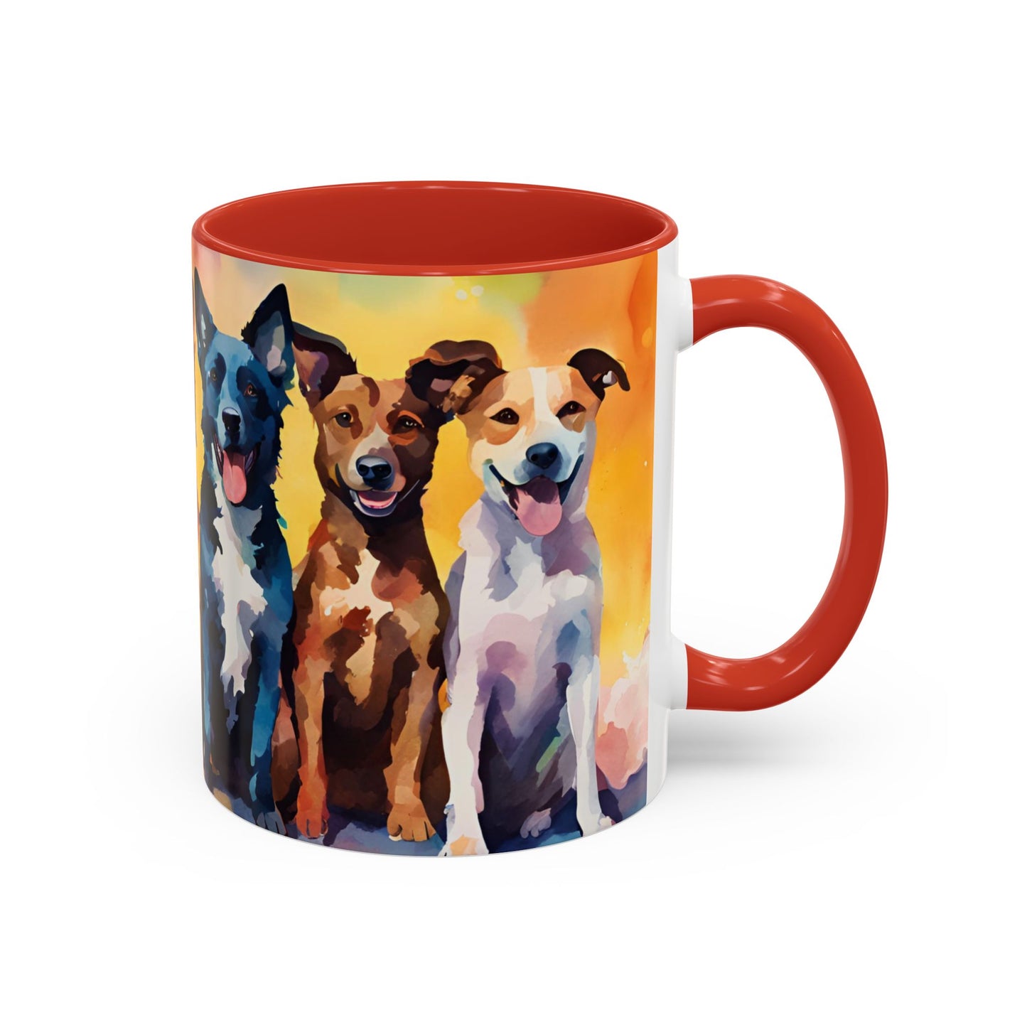 Multicoloured Doggies 03 Accent Mug 11oz