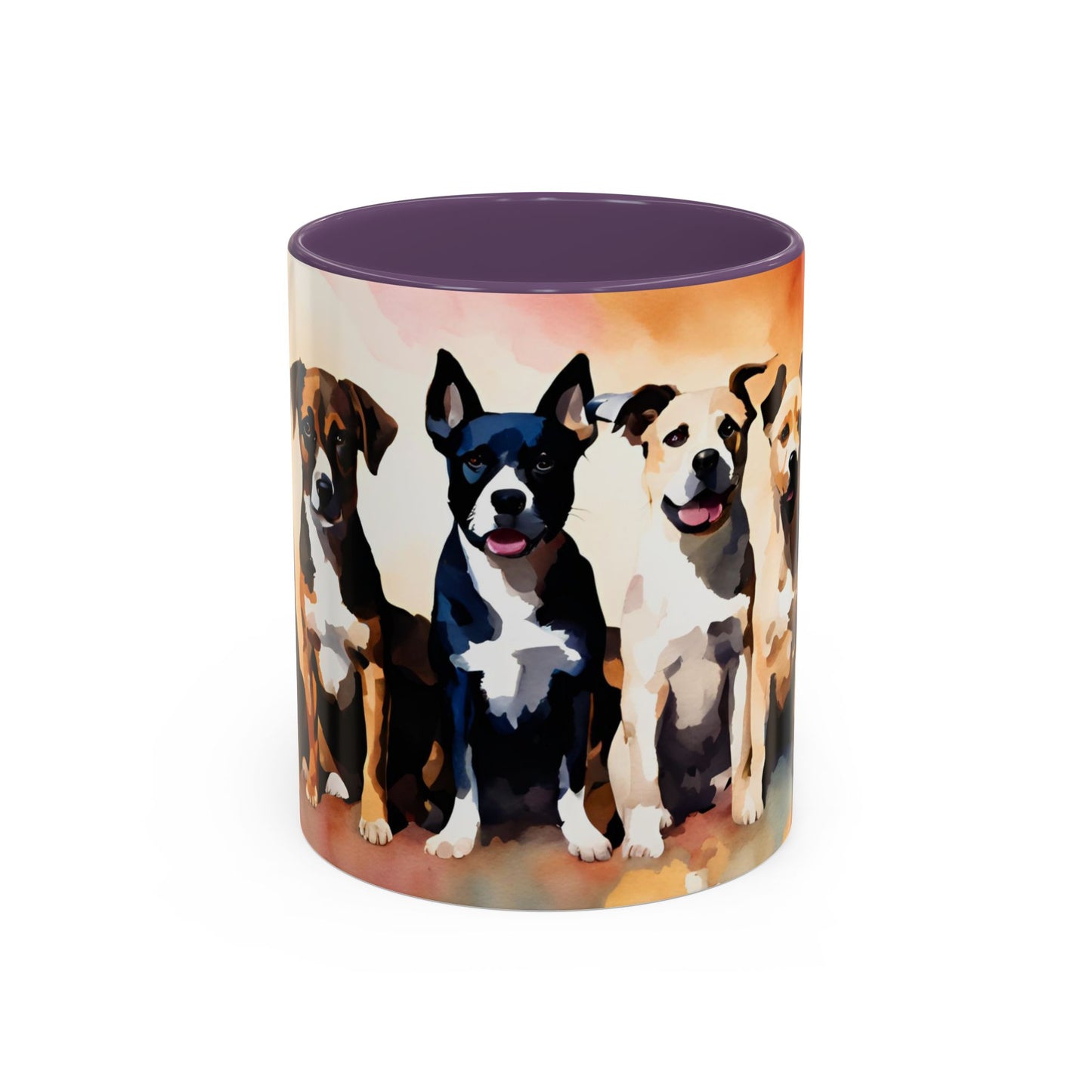 Multicoloured Doggies 04 Accent Mug 11oz