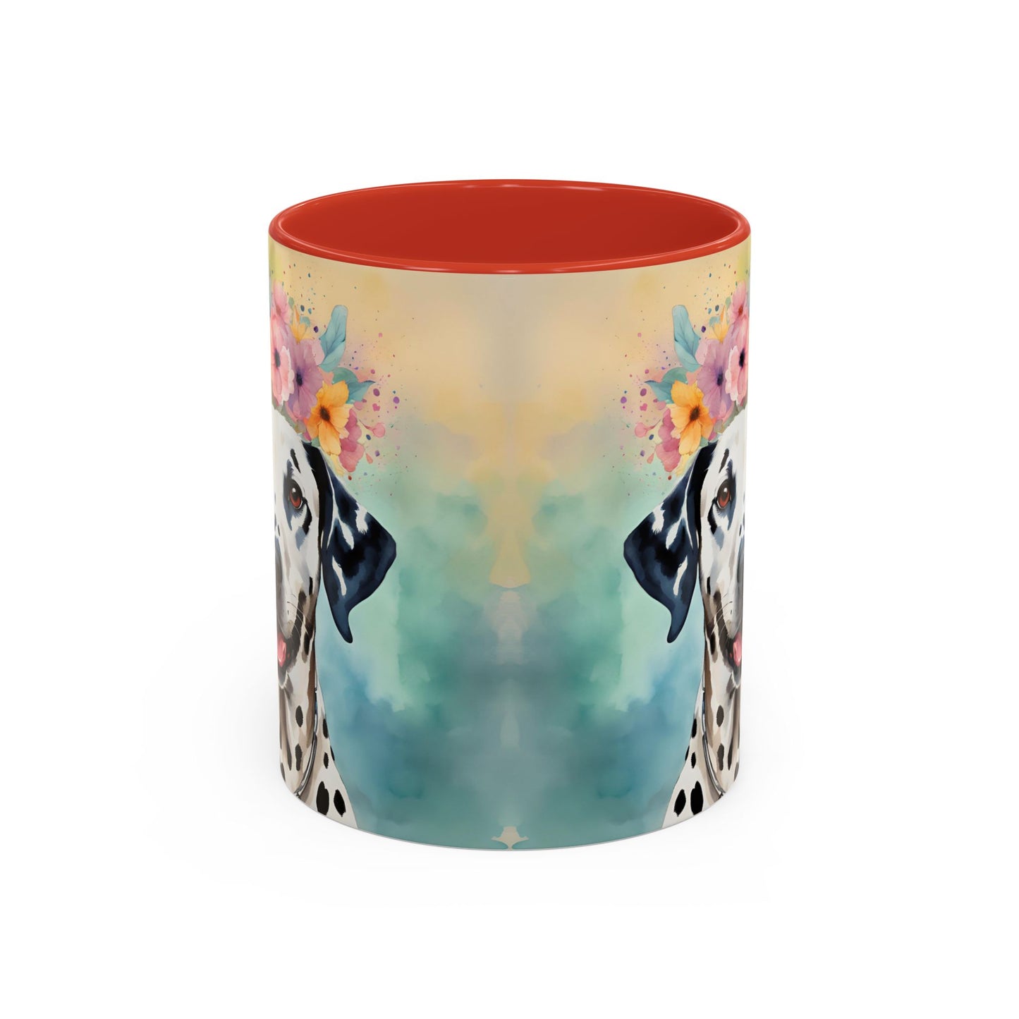 Dalmatian 01 Accent Coffee Mug - Dog Lover Gift