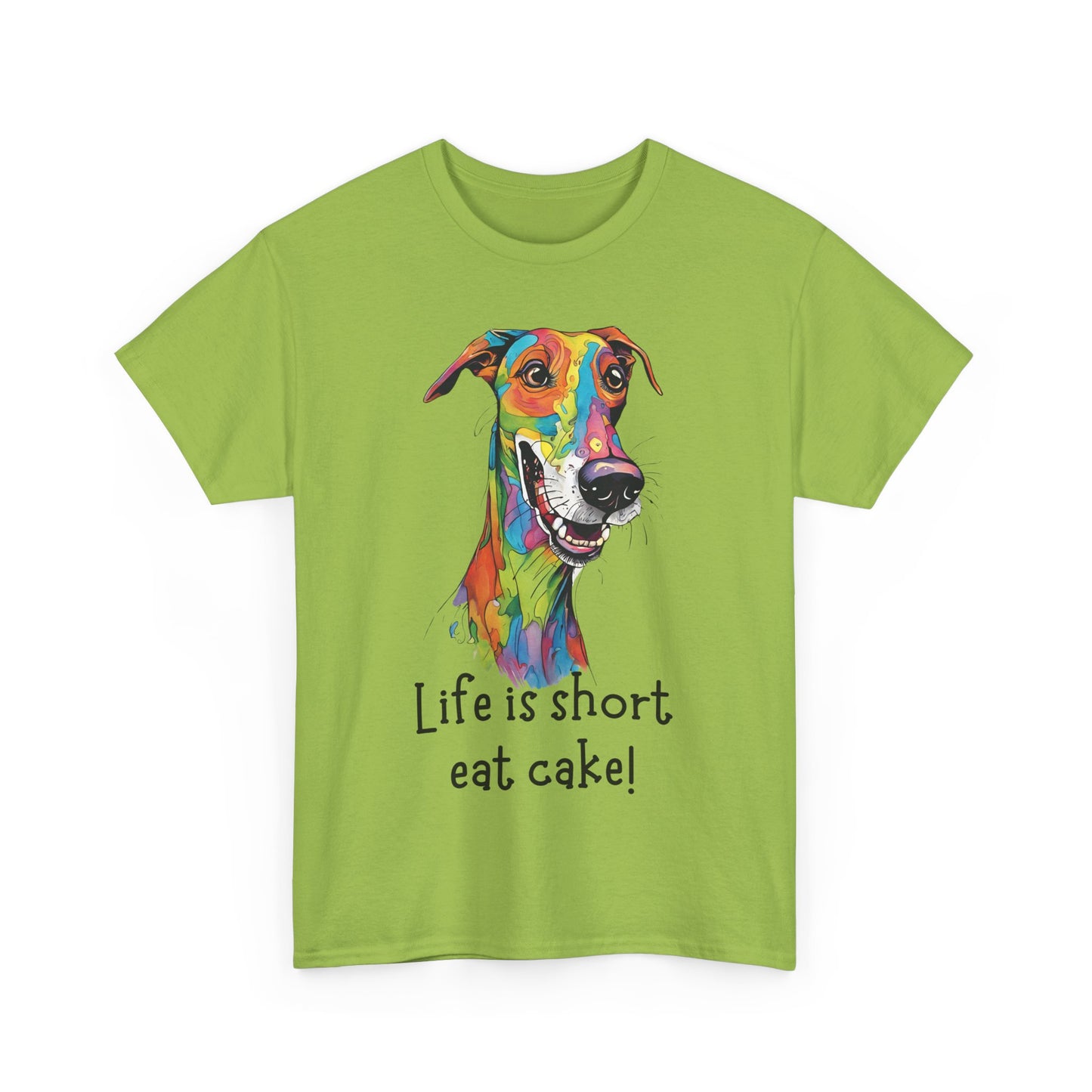 Life Is Short, Eat Cake! Unisex Heavy Cotton Tee