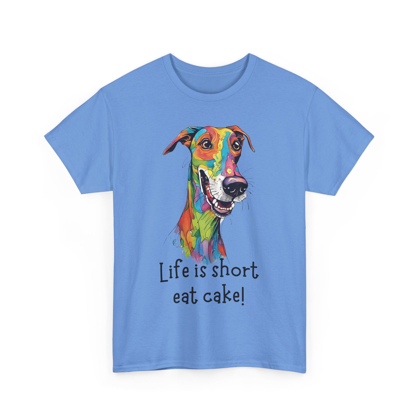Life Is Short, Eat Cake! Unisex Heavy Cotton Tee