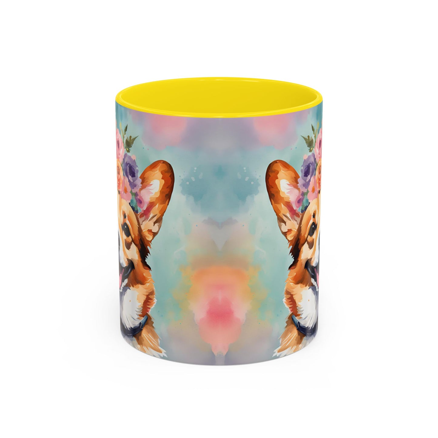 Corgi 01 Accent Coffee Mug - Dog Lover Gift