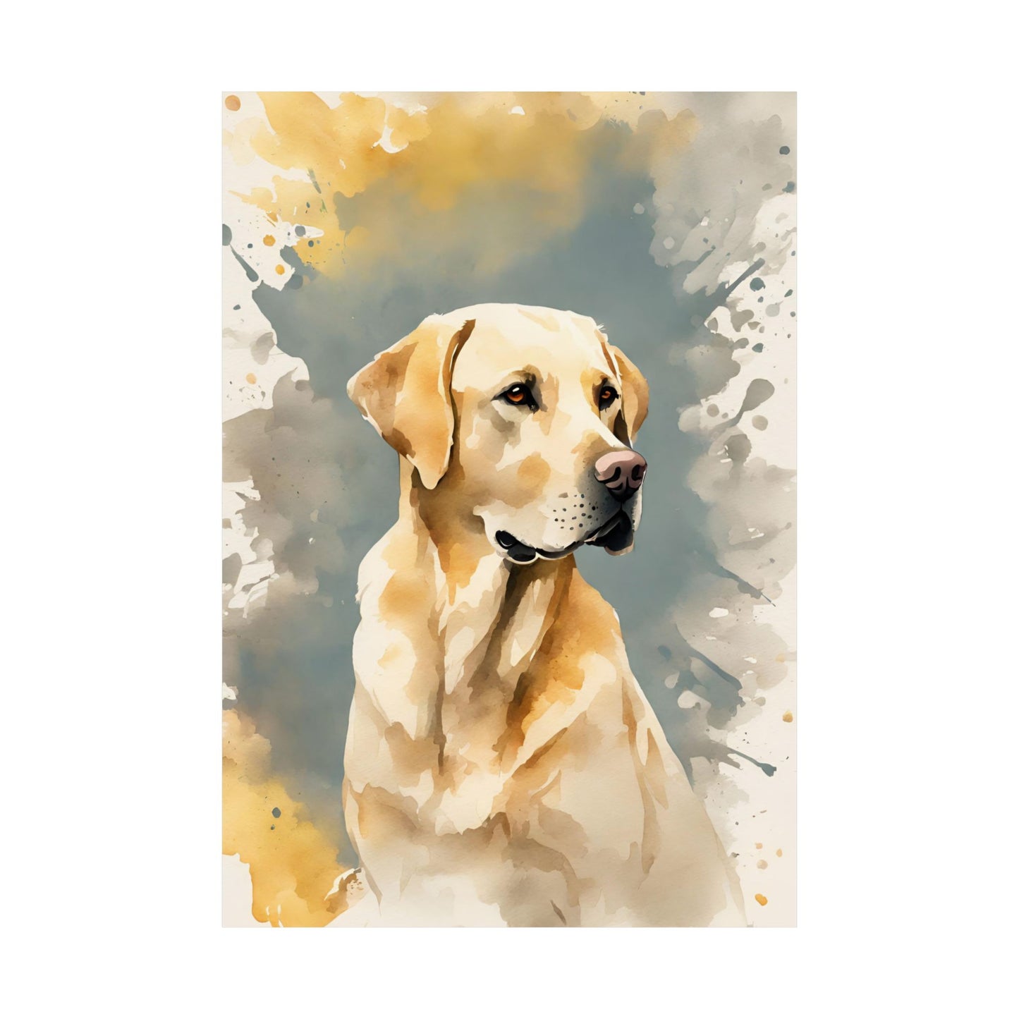 Dogs Golden Labrador 02 Matte Vertical Poster