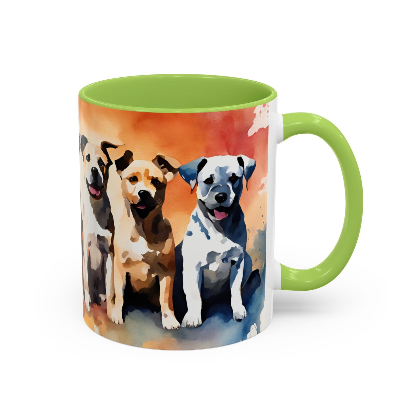 Multicoloured Doggies 04 Accent Mug 11oz