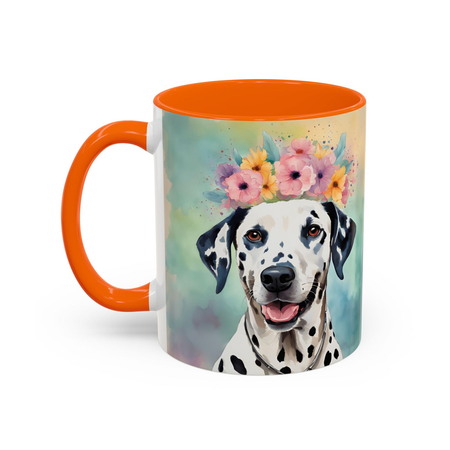 Dalmatian 01 Accent Coffee Mug - Dog Lover Gift