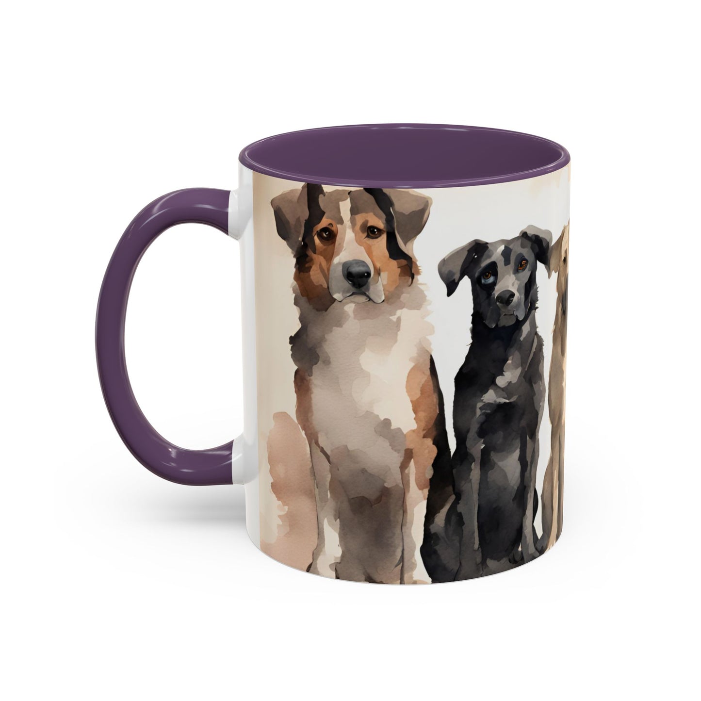 Doggies in a Row 03 Accent Mug 11oz