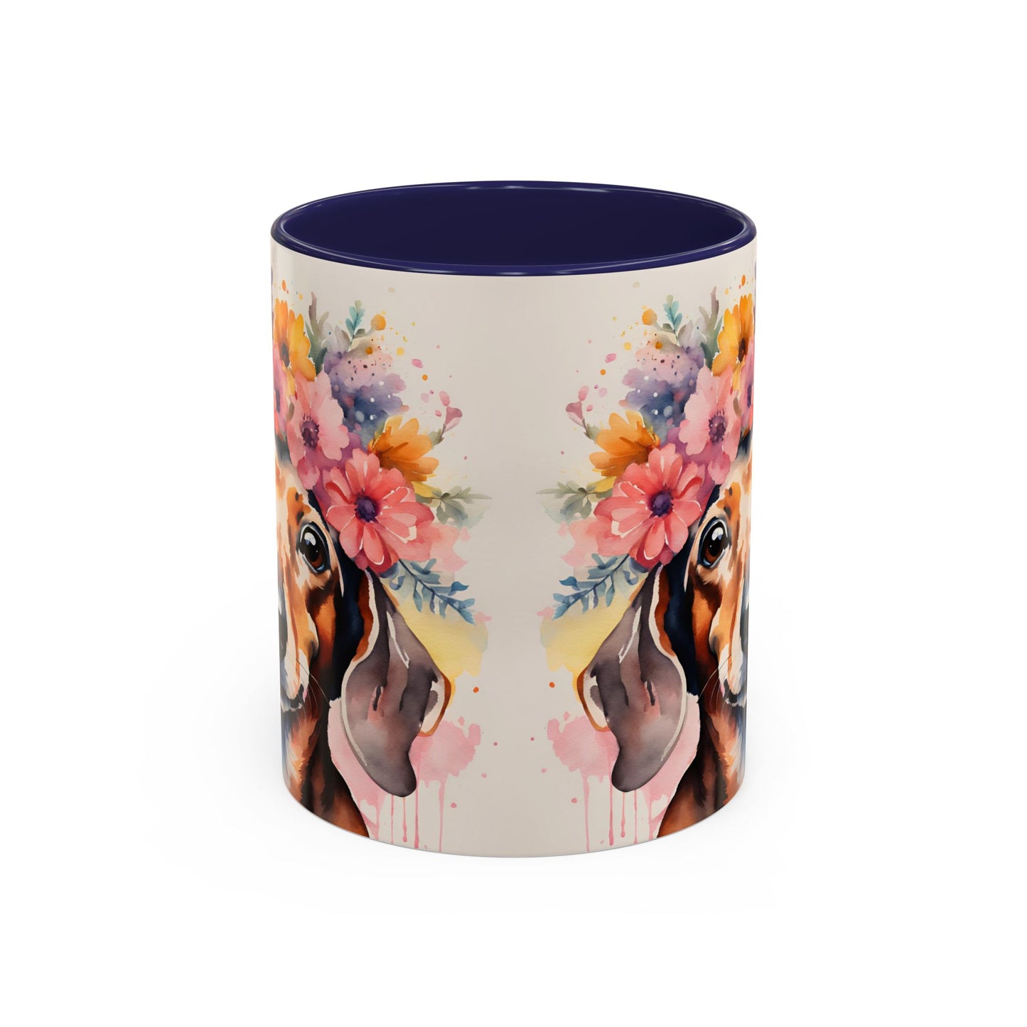 Dachshund 01 Accent Coffee Mug - Dog Lover Gift