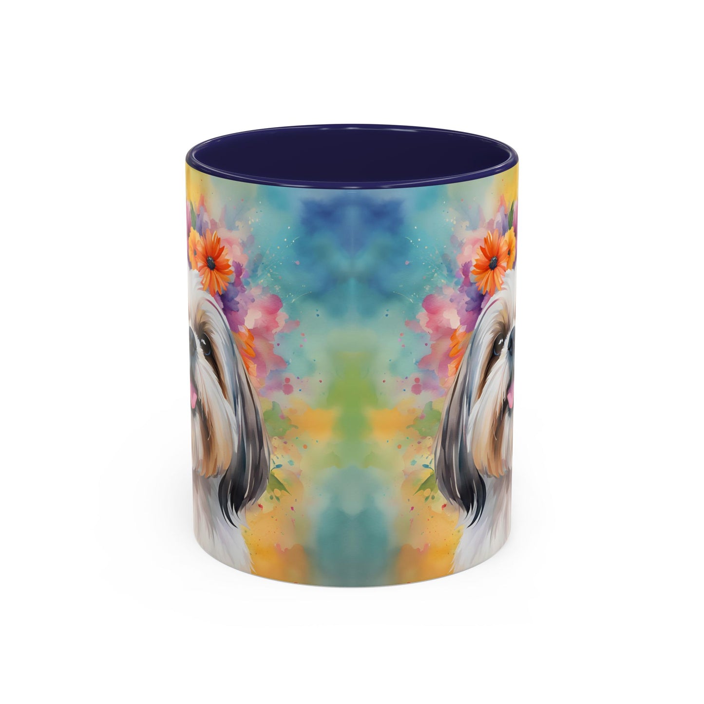 Shih Tzu 01 Accent Coffee Mug - Dog Lover Gift