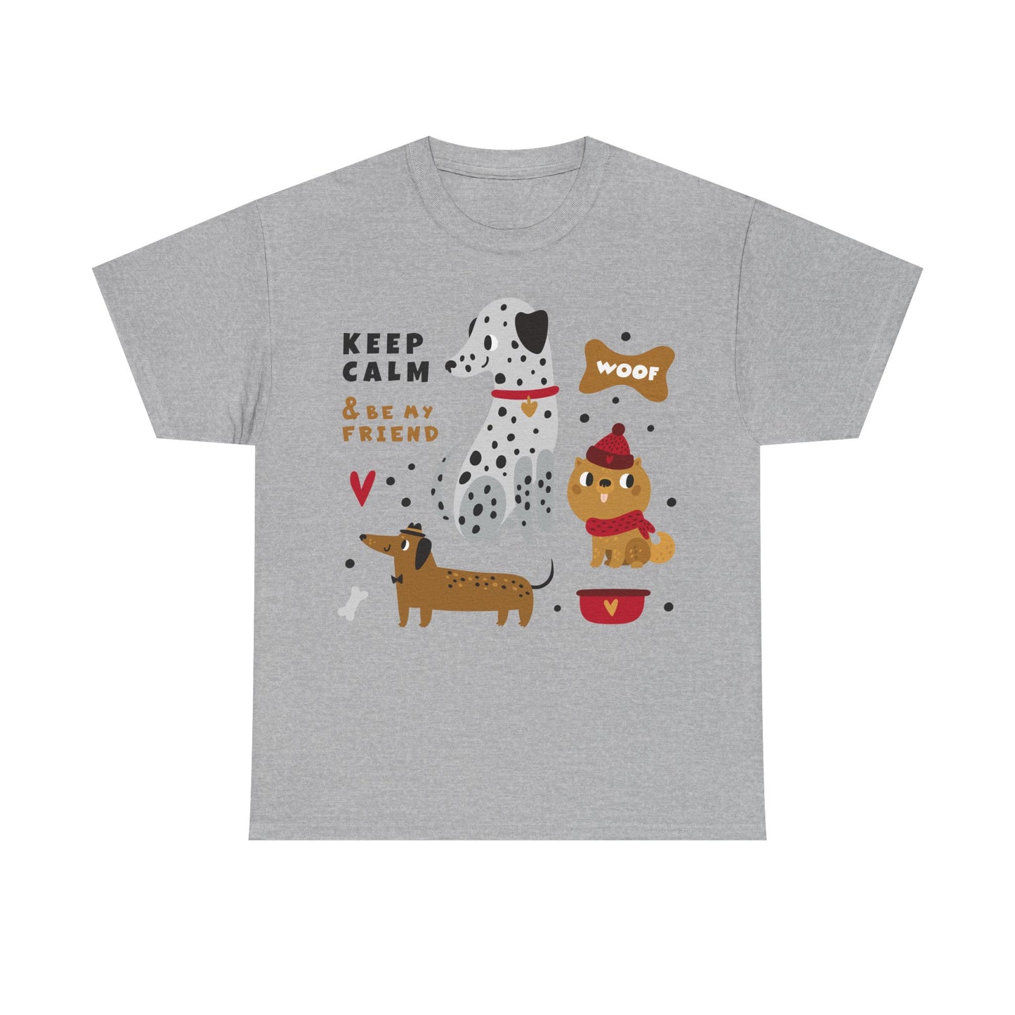 Keep Calm And Be My Friend Unisex Heavy Cotton Tee