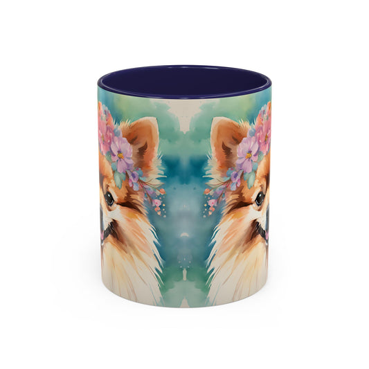 Pomeranian 03 Accent Coffee Mug - Dog Lover Gift