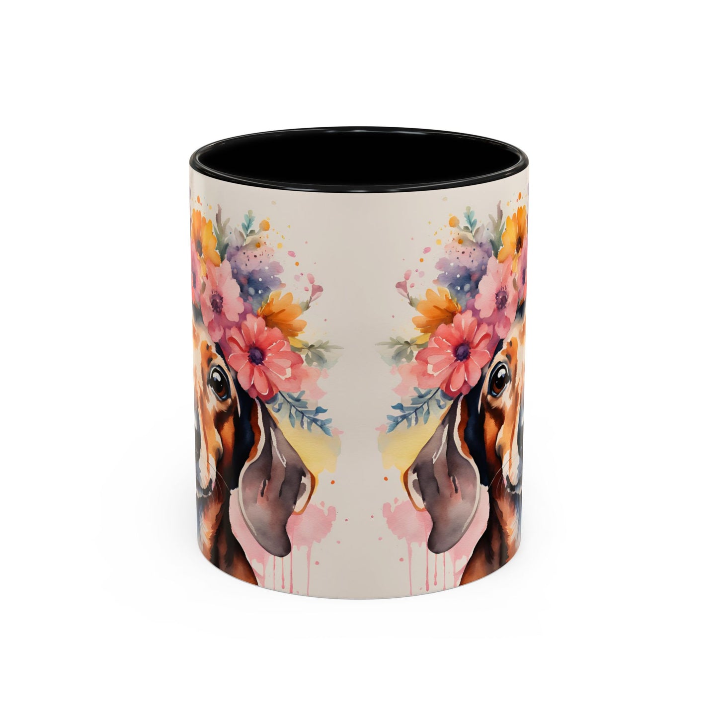 Dachshund 01 Accent Coffee Mug - Dog Lover Gift