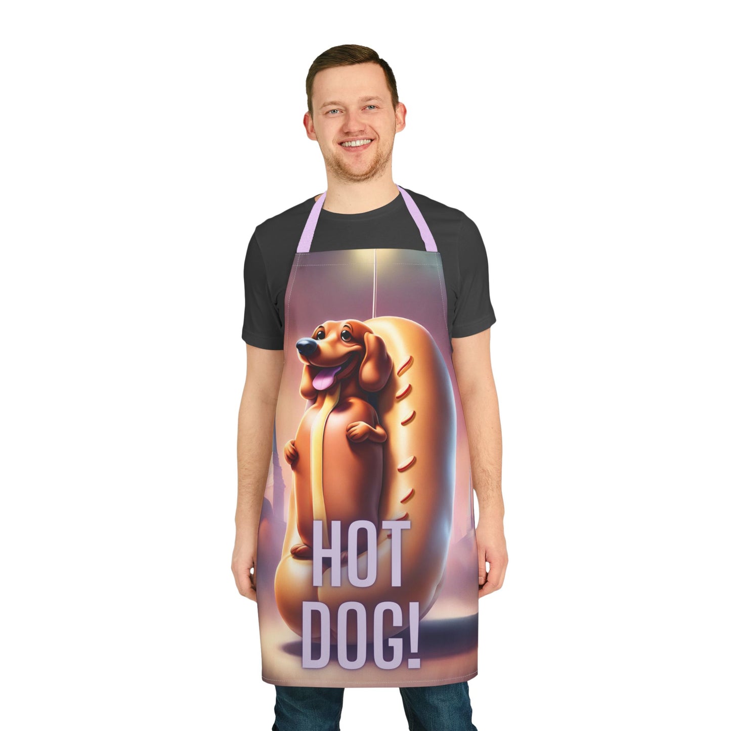 Hot Dog 1 Apron, 5 Color Straps (AOP)
