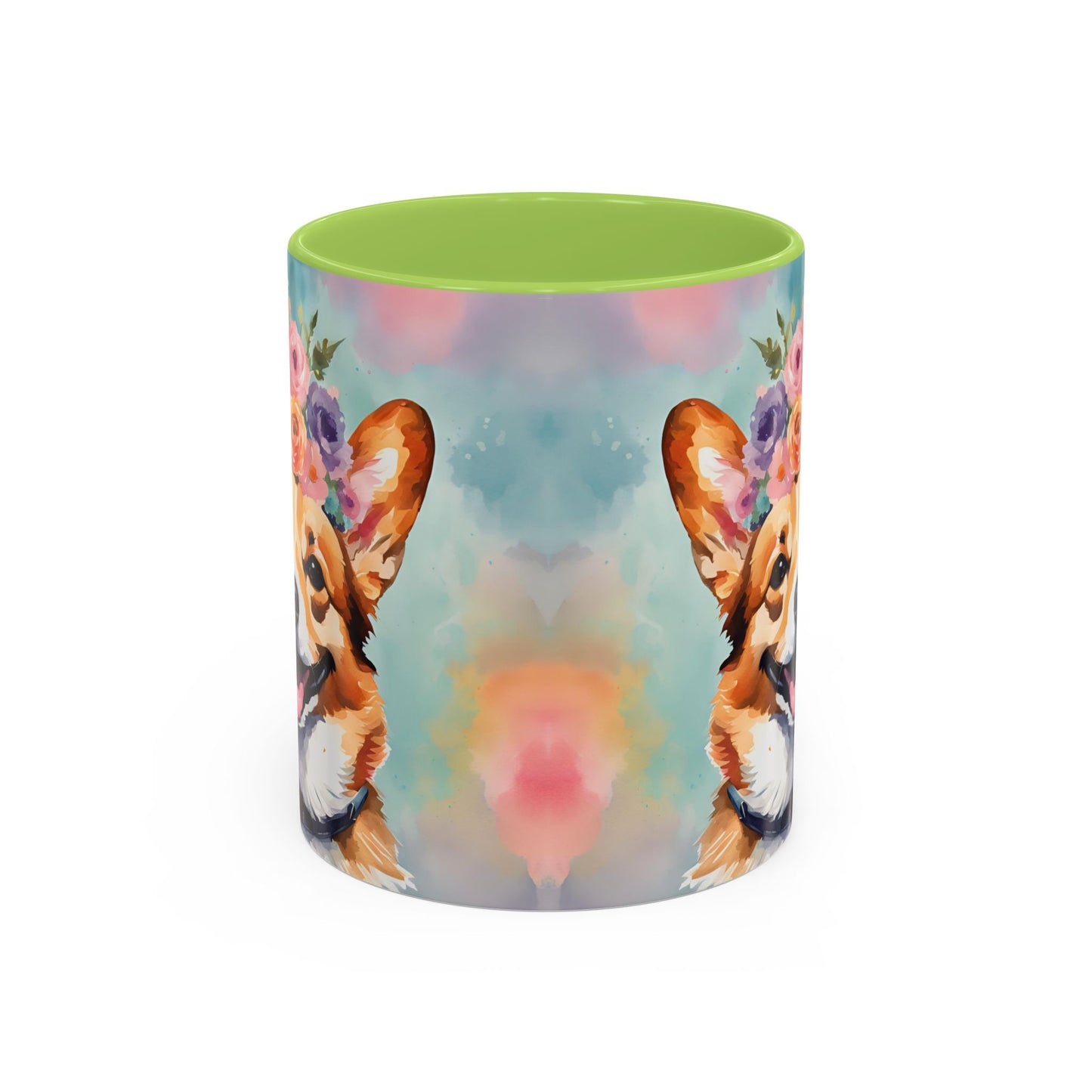 Corgi 01 Accent Coffee Mug - Dog Lover Gift