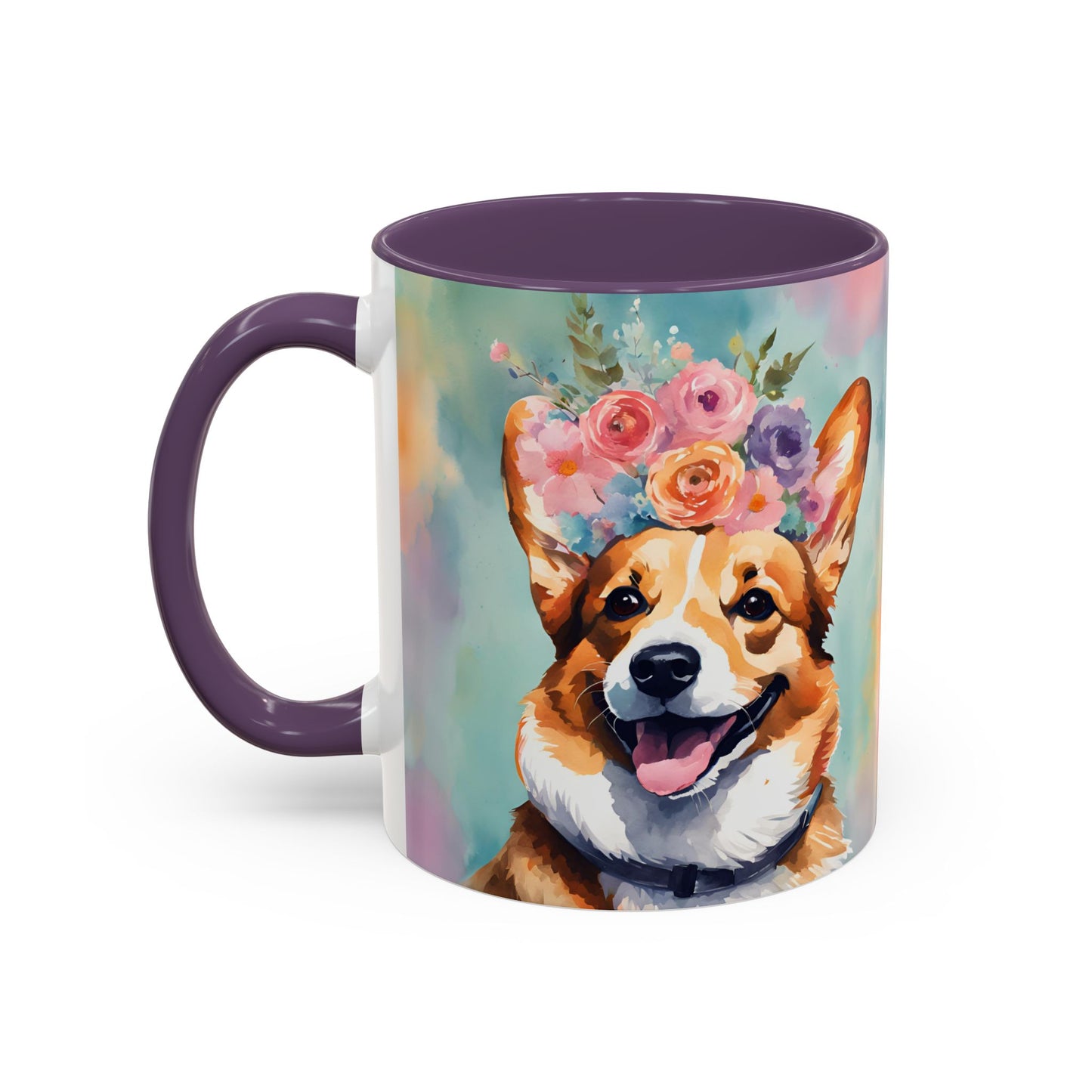 Corgi 01 Accent Coffee Mug - Dog Lover Gift