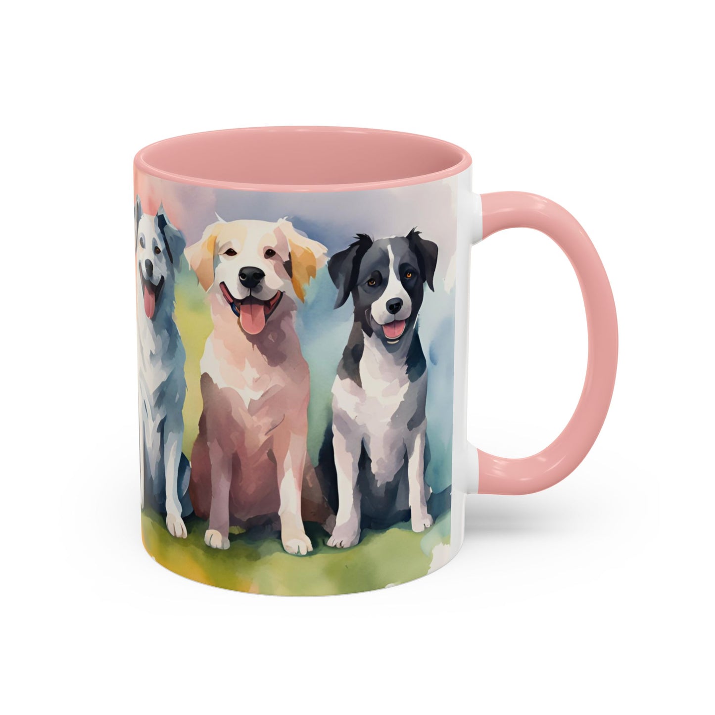 Multicoloured Doggies 08 Accent Mug 11oz