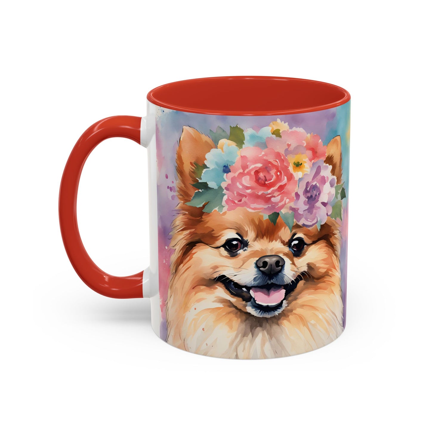 Pomeranian 01 Accent Coffee Mug - Dog Lover Gift