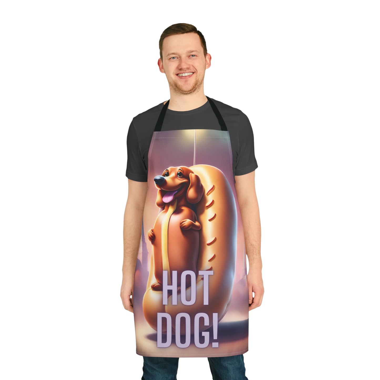 Hot Dog 1 Apron, 5 Color Straps (AOP)