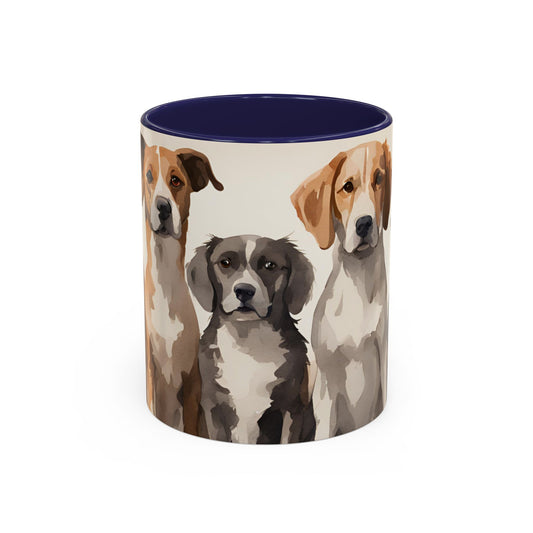 Doggies in a Row 01 Accent Mug 11oz