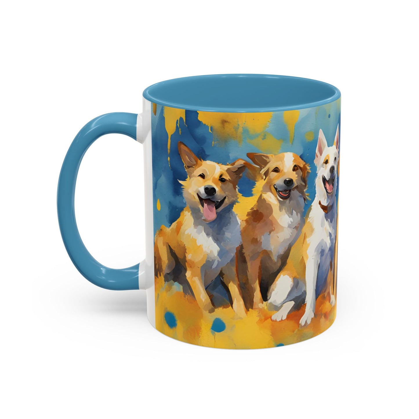 Multicolored Doggies 01 Accent Mug 11oz