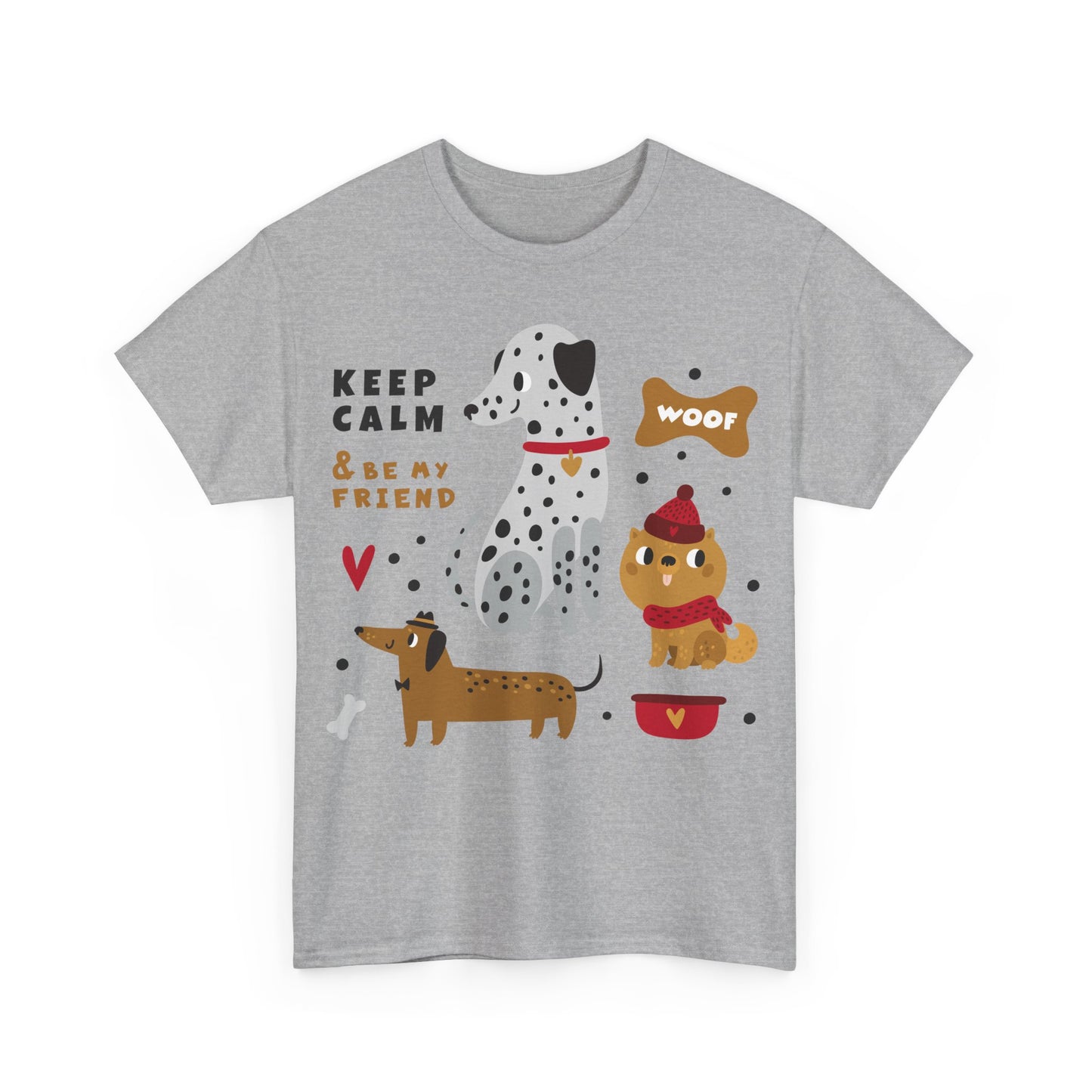 Keep Calm And Be My Friend Unisex Heavy Cotton Tee