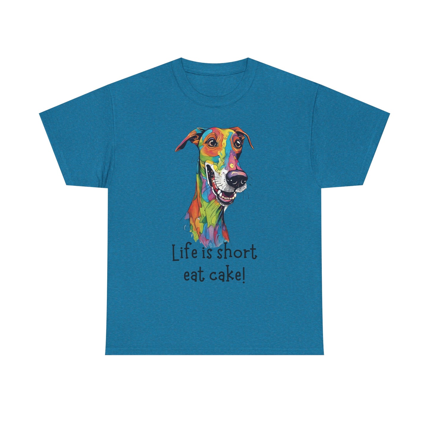 Life Is Short, Eat Cake! Unisex Heavy Cotton Tee