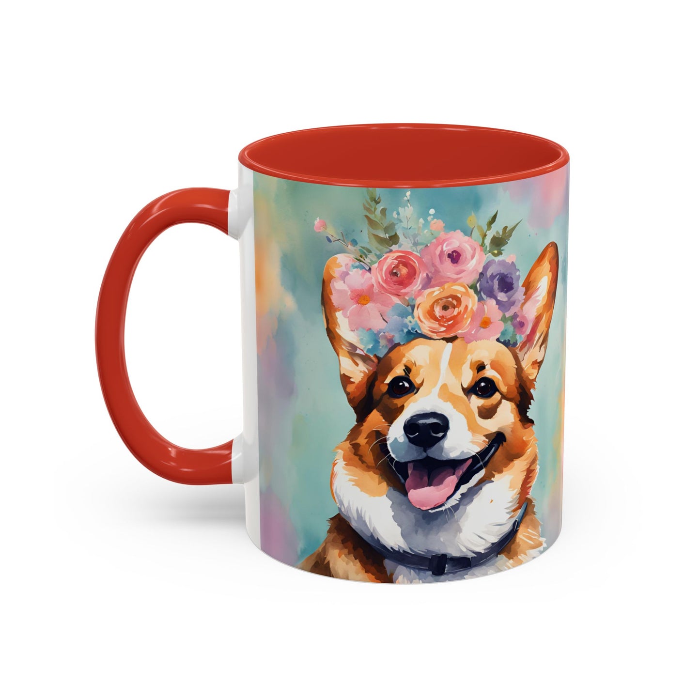 Corgi 01 Accent Coffee Mug - Dog Lover Gift