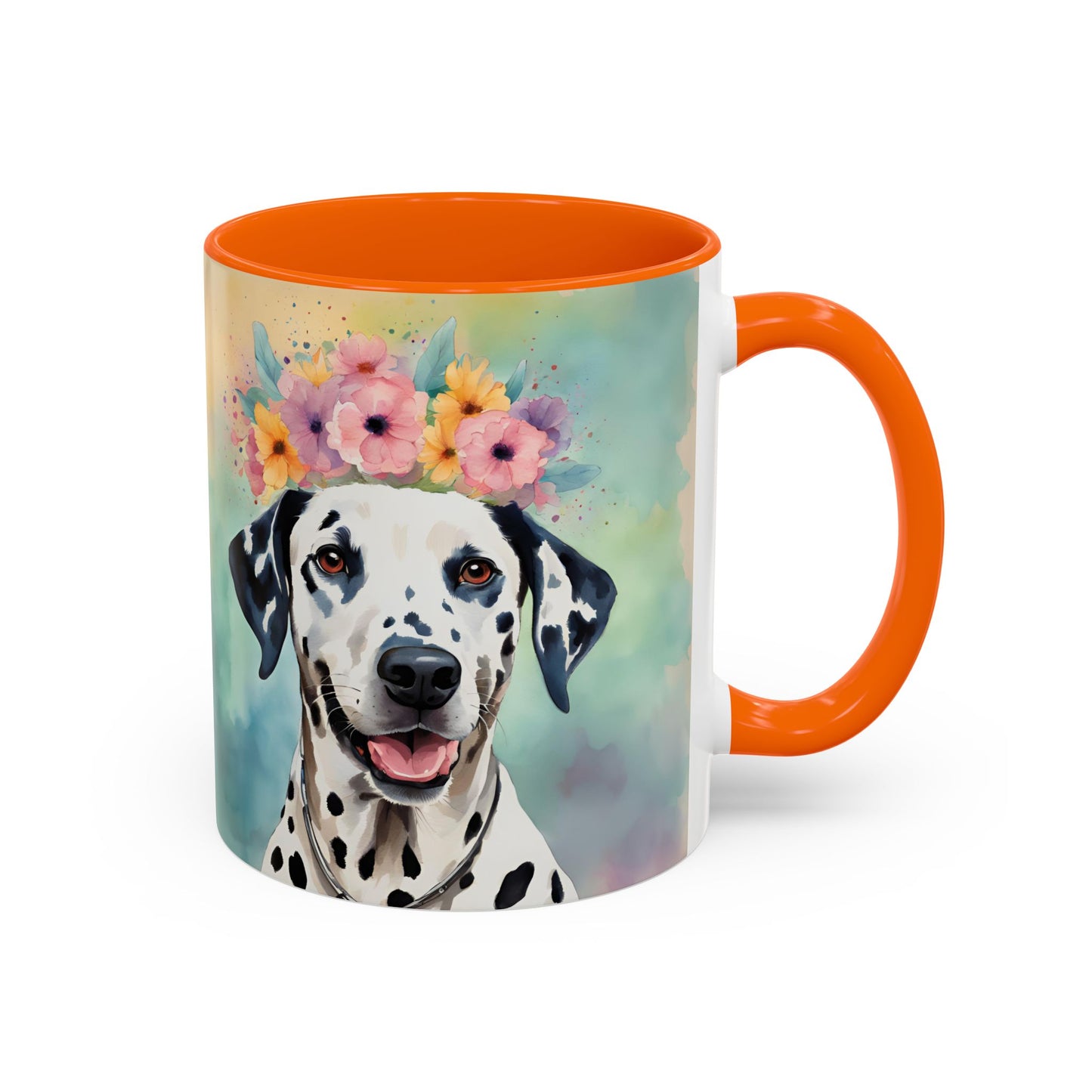 Dalmatian 01 Accent Coffee Mug - Dog Lover Gift