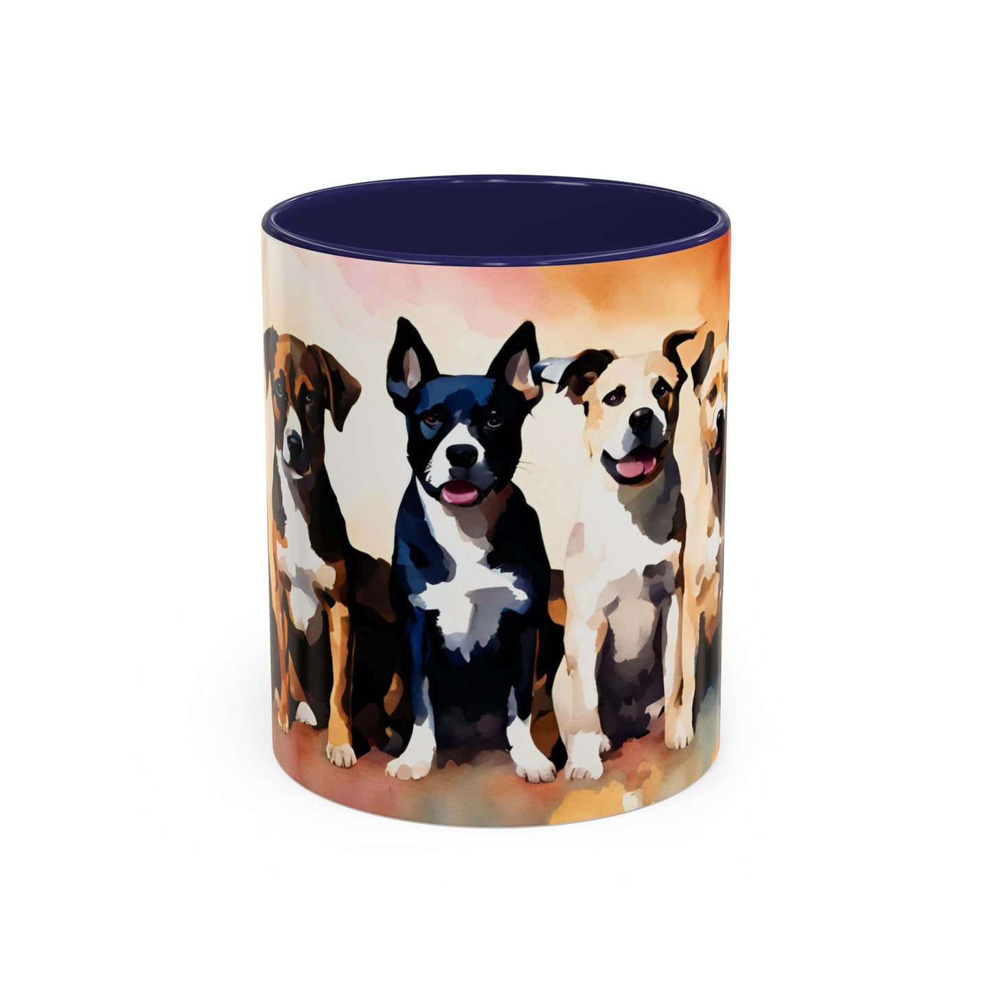 Multicoloured Doggies 04 Accent Mug 11oz
