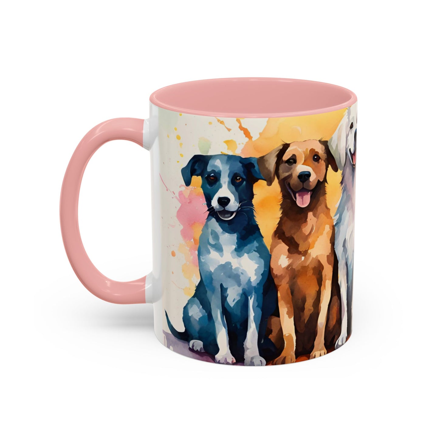 Multicoloured Doggies 07 Accent Mug 11oz