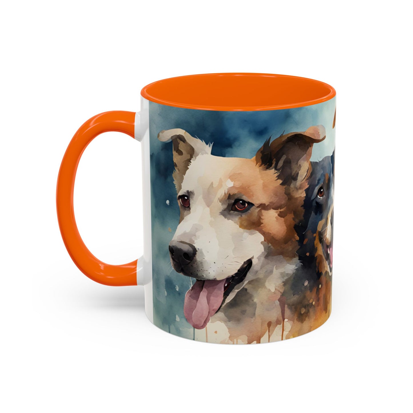 Multicoloured Doggies 5 Accent Mug 11oz