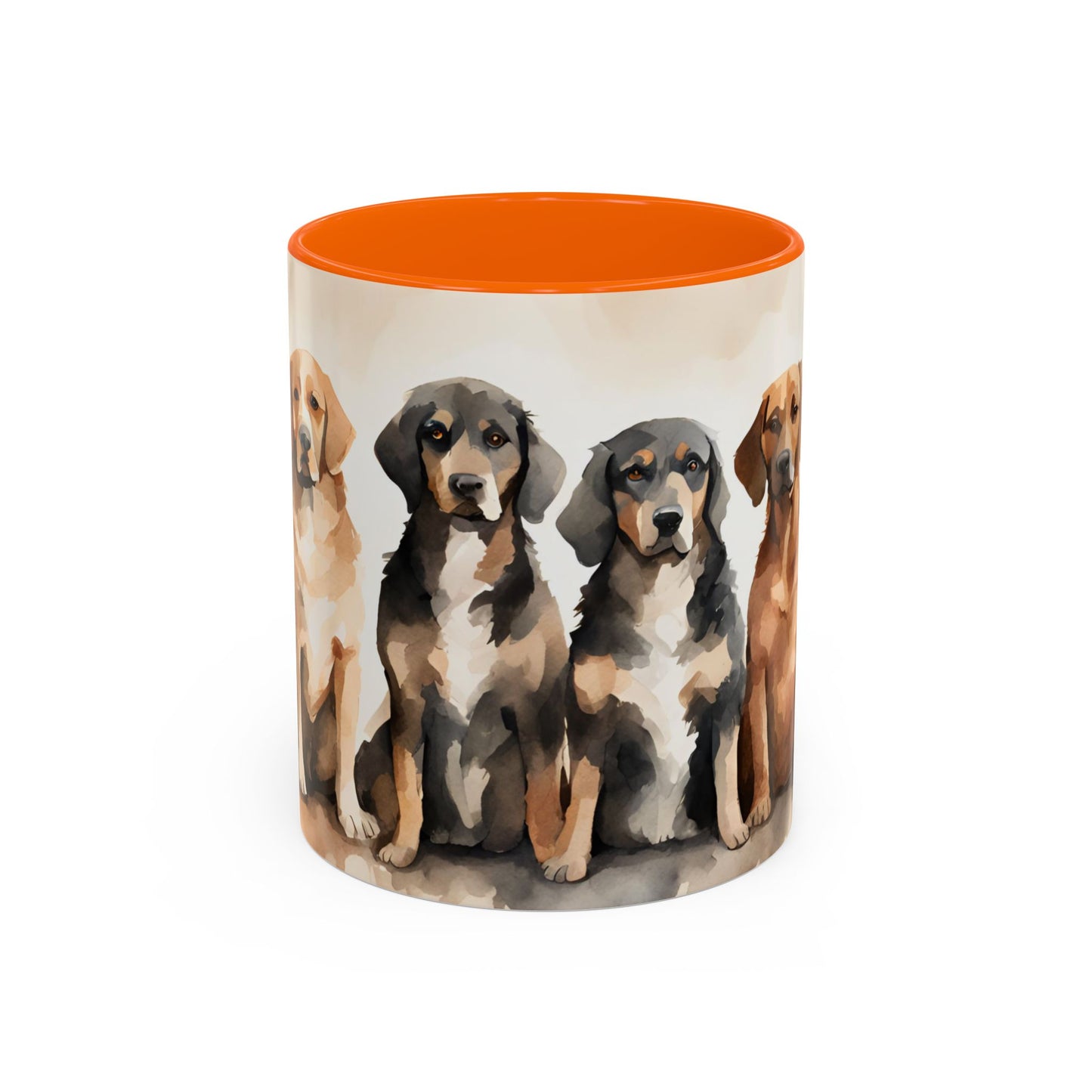 Doggies in a Row 02 Accent Mug 11oz
