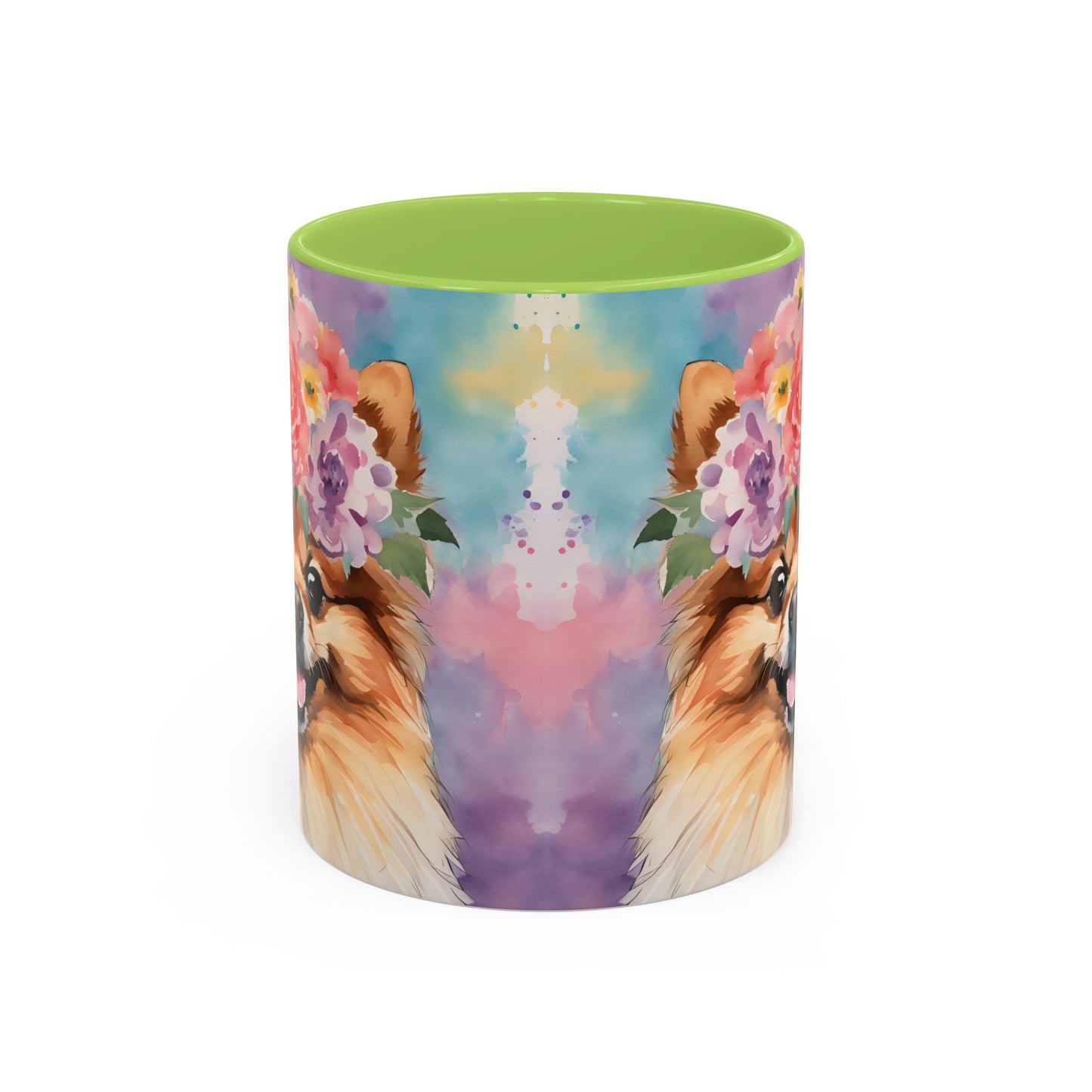 Pomeranian 01 Accent Coffee Mug - Dog Lover Gift