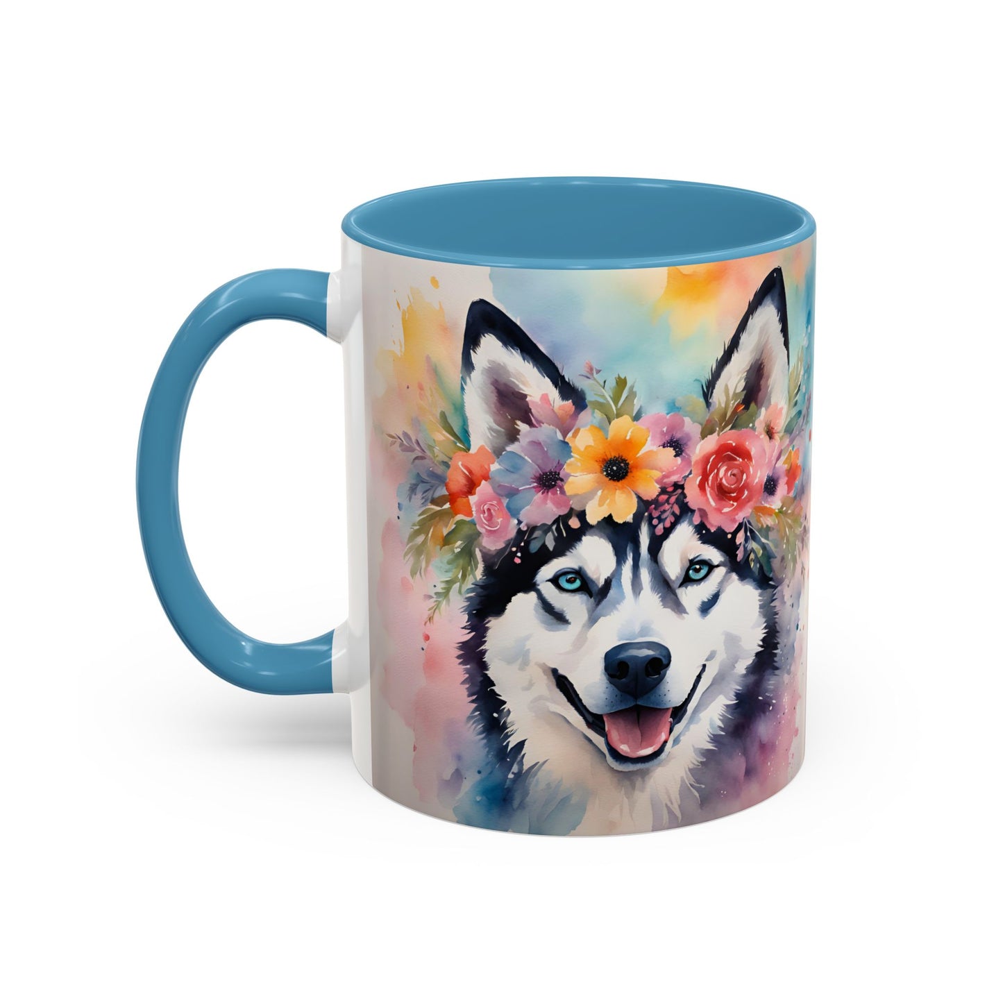 Husky 04 Accent Coffee Mug - Dog Lover Gift