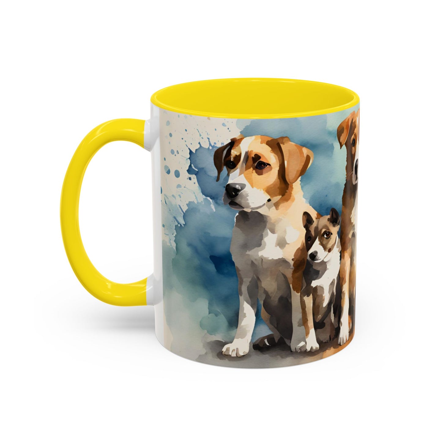 Multicoloured Doggies 09 Accent Mug 11oz