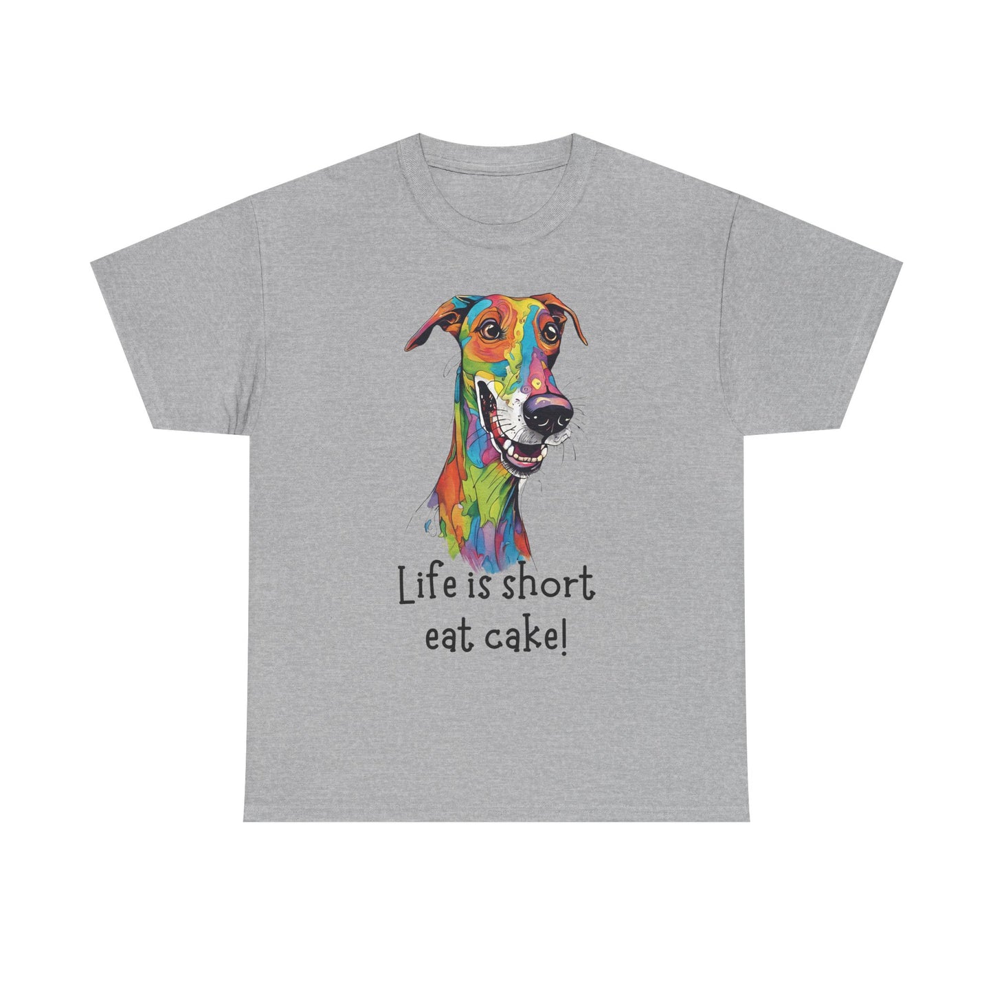 Life Is Short, Eat Cake! Unisex Heavy Cotton Tee